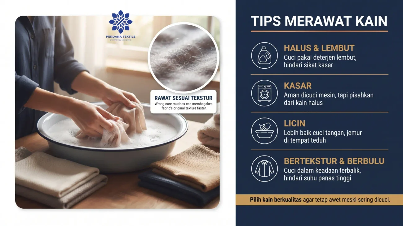 Tips Merawat Kain Berdasarkan Teksturnya
