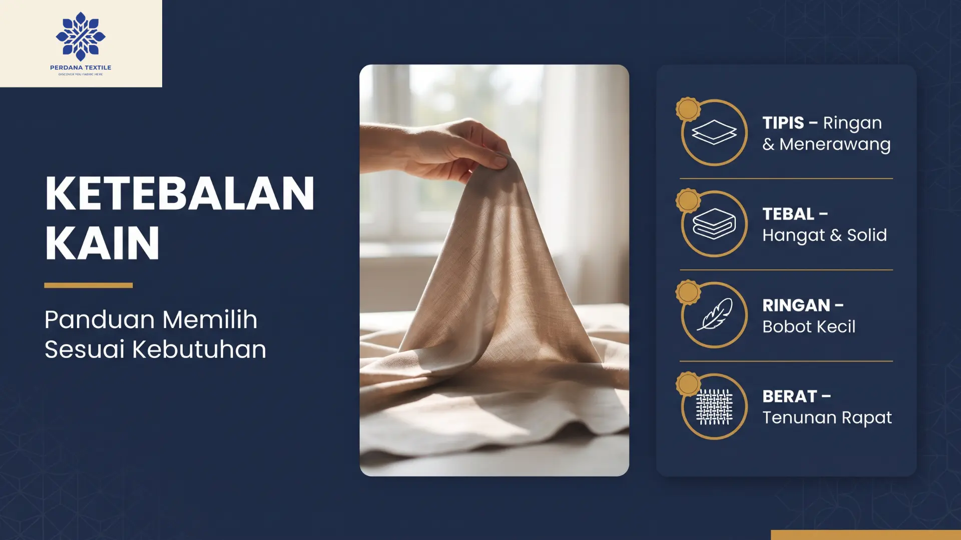 Macam-Macam Ketebalan Kain