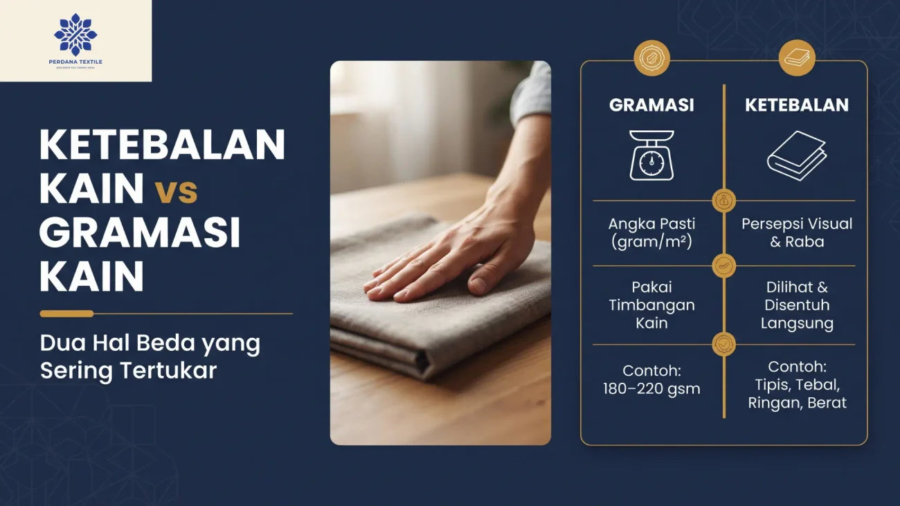 Ketebalan Kain vs Gramasi Kain