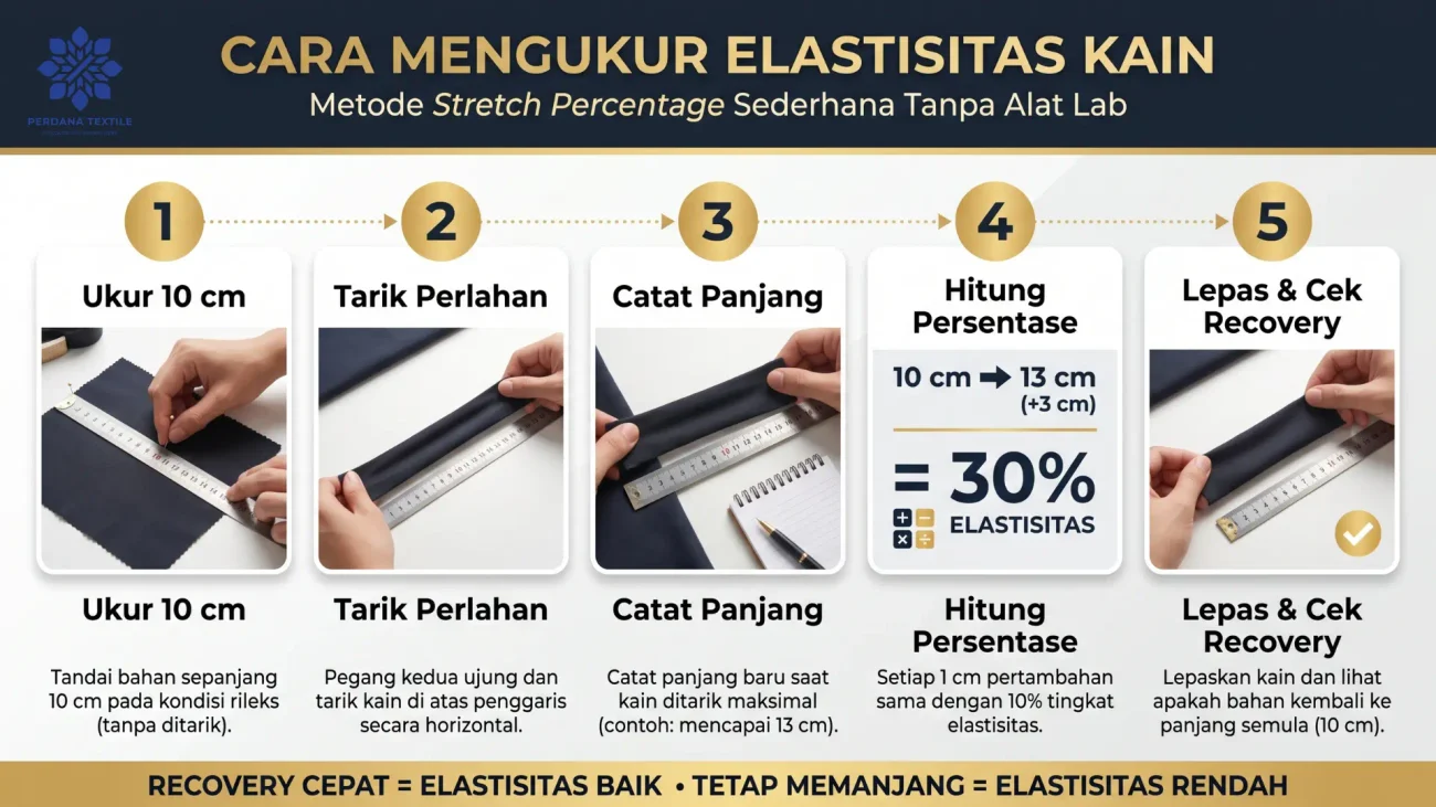 Cara Mengukur Tingkat Elastisitas Kain