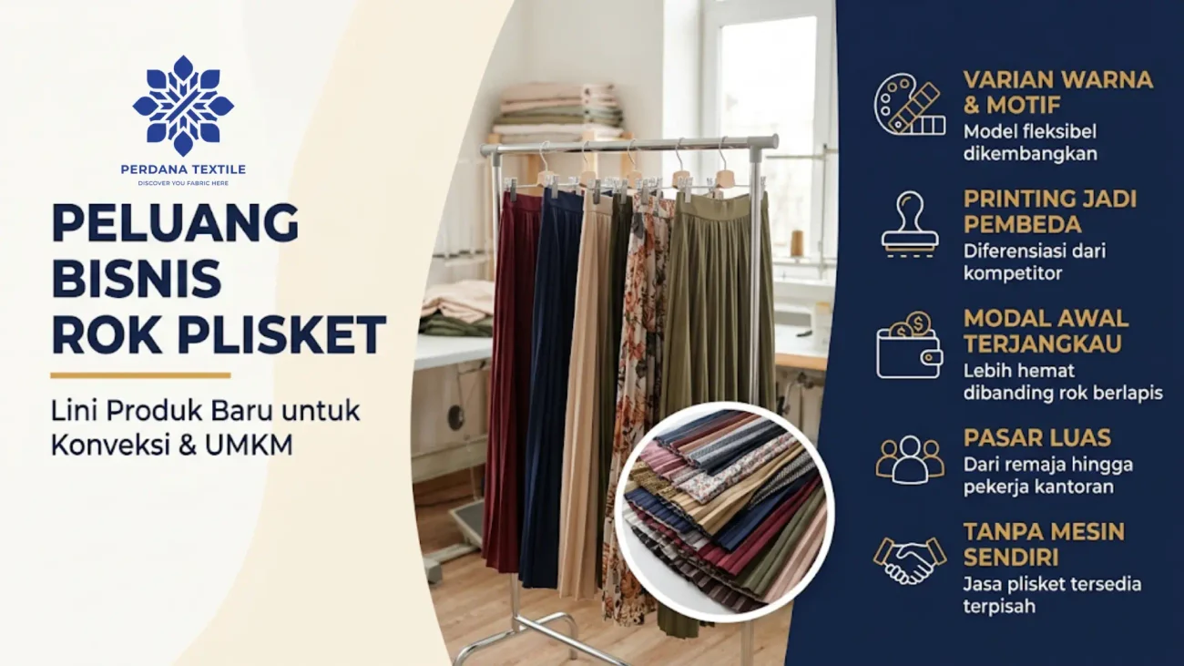 Peluang Bisnis Rok Plisket Printing untuk Konveksi dan UMKM