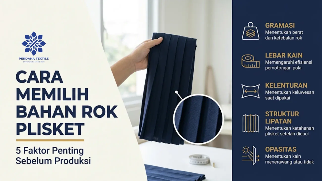Cara Memilih Bahan Rok Plisket yang Tepat