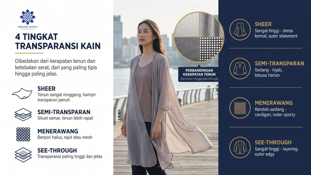 Macam-Macam Transparansi Kain Berdasarkan Tingkat Ketebalan
