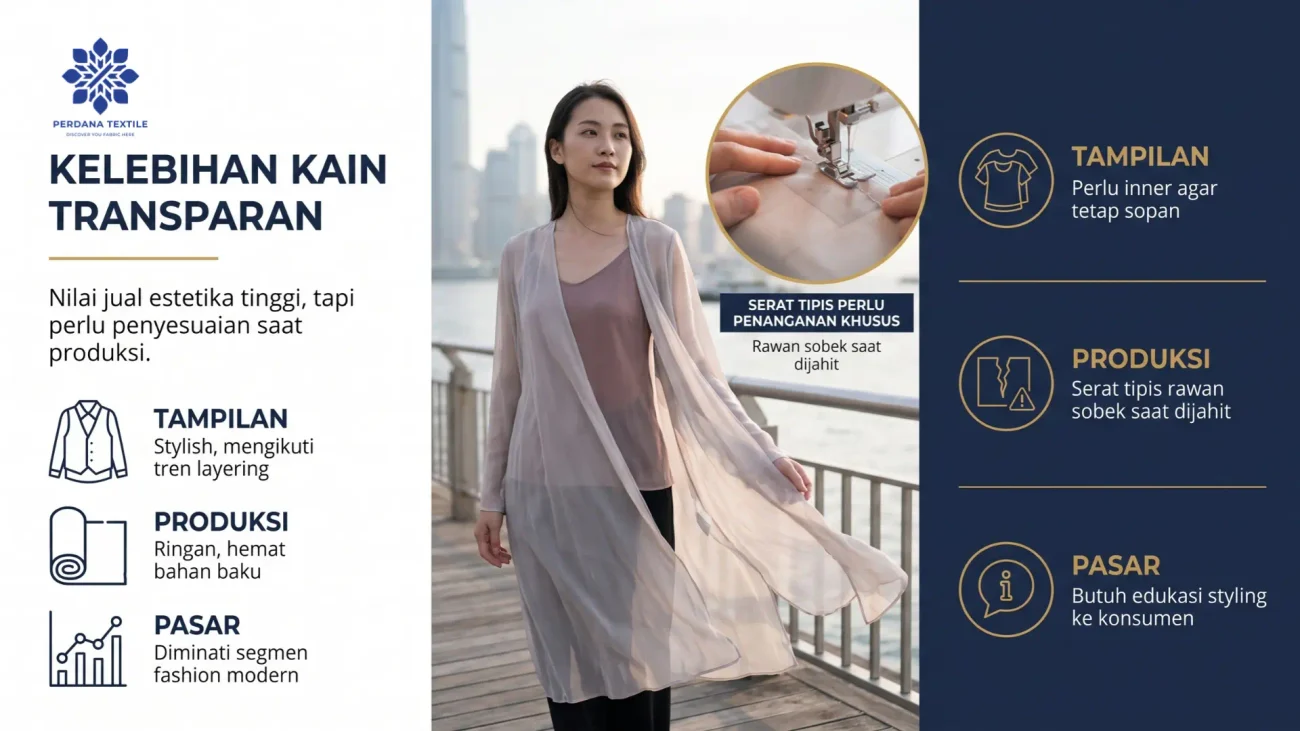 Kelebihan dan Kekurangan Kain Transparan untuk Produksi