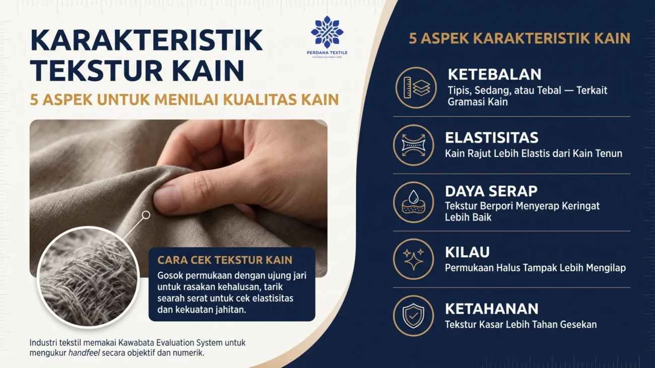 Karakteristik Bahan Kain Dilihat dari Teksturnya